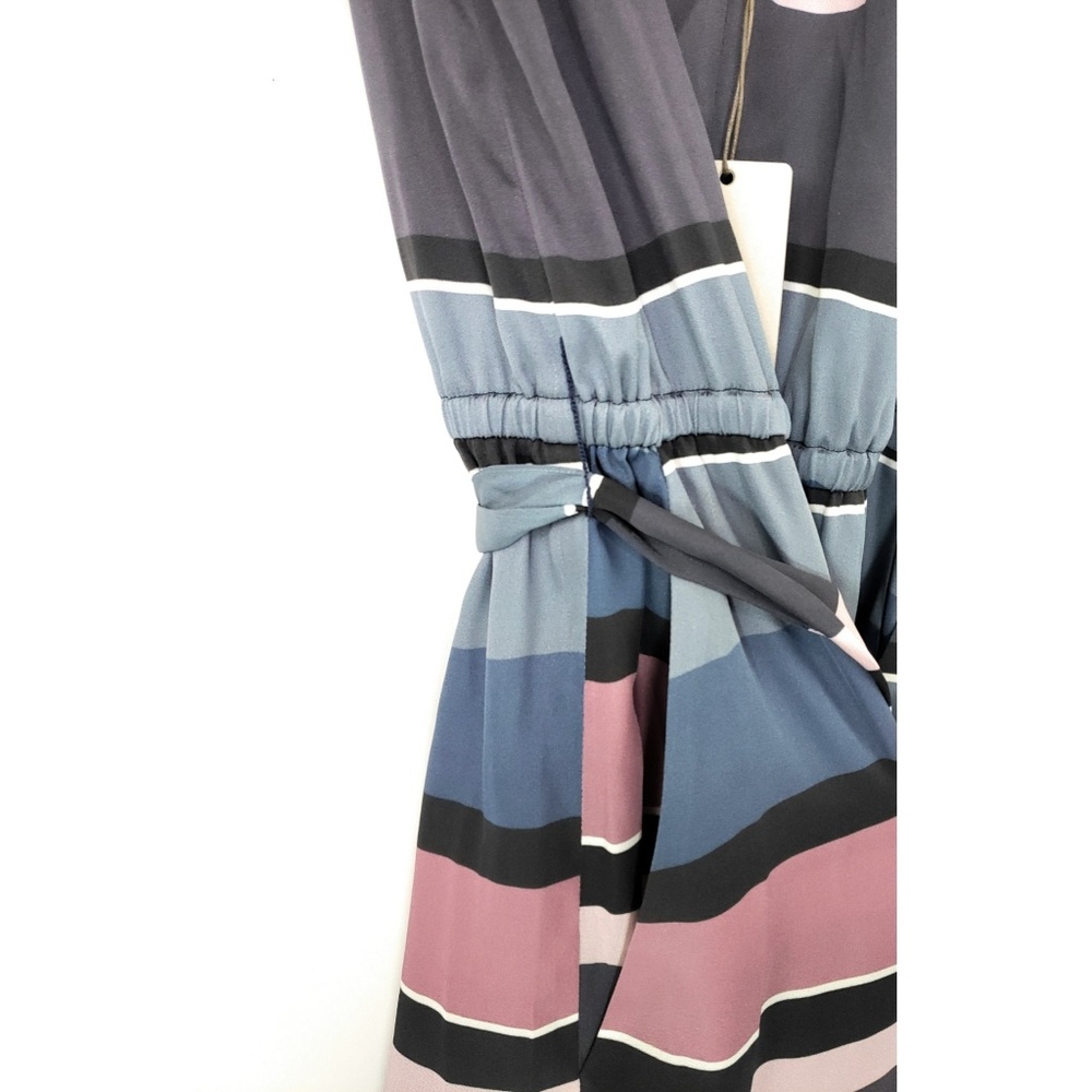 **Store CLOSING SALE** Tucker NYC V neck Jumpsuit Indigo Skies Stripe - Picture 5 of 8